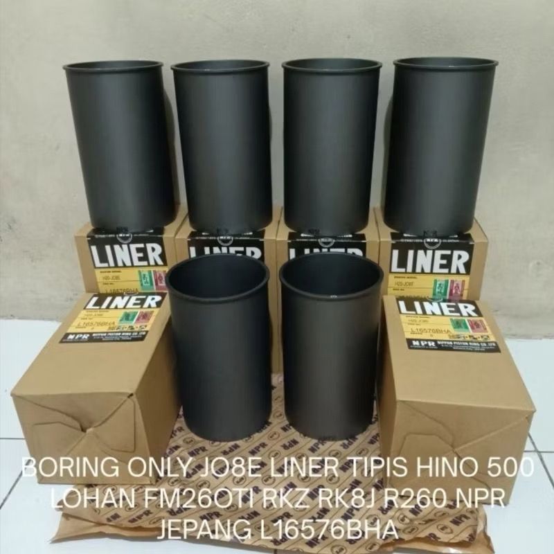 Liner NPR Hino Lohan JO8E Bibir Tipis L16576BHA  Tebal L16576-ZB Tipe B