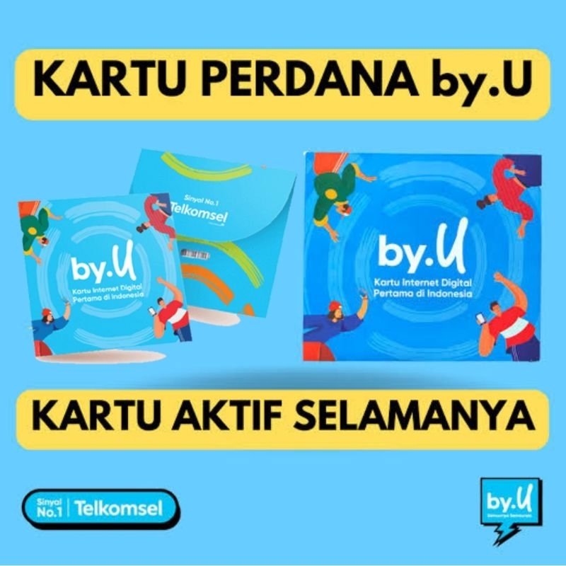 Kartu Perdana By.U Kuota + 7GB 24 jam 1 Bulan