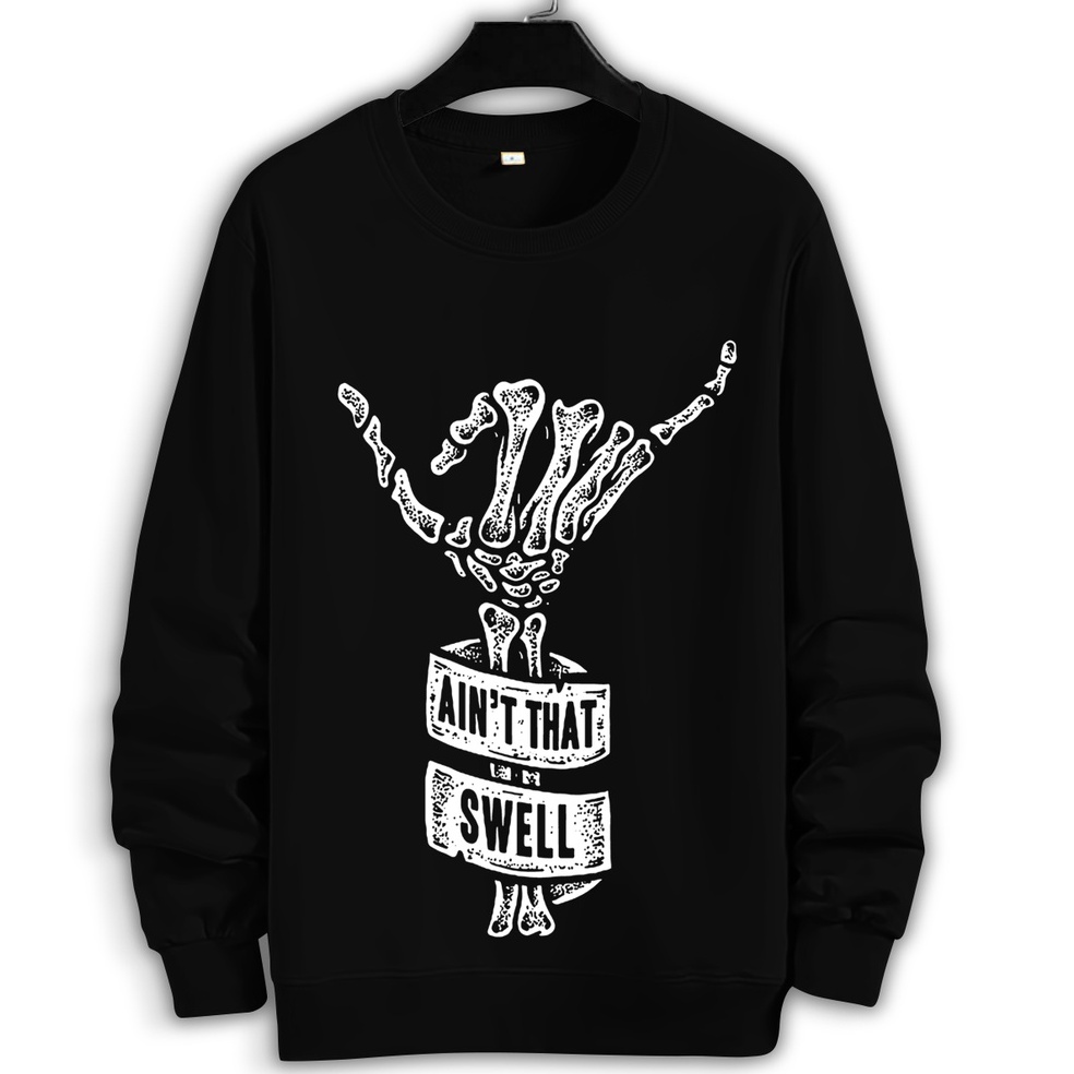 Muraaaahh Baju sweater Tangan TengkorakPria Lengan panjang OuterwearSweater priaFashion priaSweater 