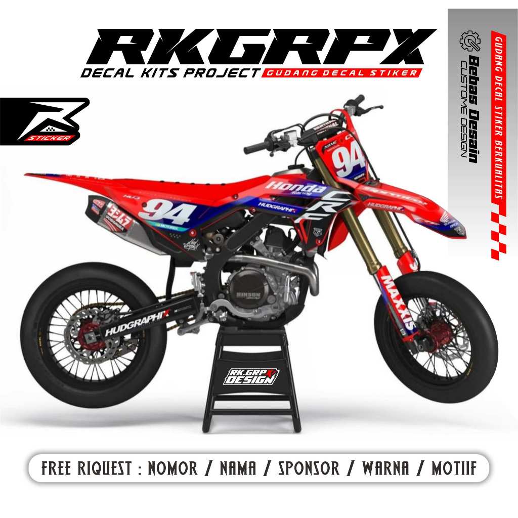 Decal crf 450 2021 fullbody crf 450 r / 250 hrv free custome design