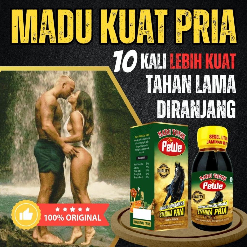 

MADU TONIK PEWE Asli Madukuat Herbal Solusi Stamina Pria Perkasa Kuat Tahan Lama Di Ranjang 80ML