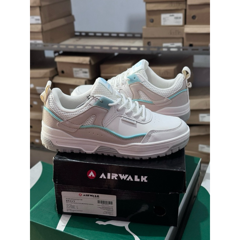 Sepatu Airwalk bravy white Women / Airwalk Casual white Women Ori