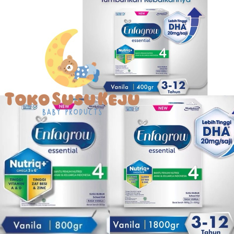 

ENFAGROW ESSENTIAL 4 VANILA 400gr/ 800gr/ 1800gr SUSU ENFAGROW