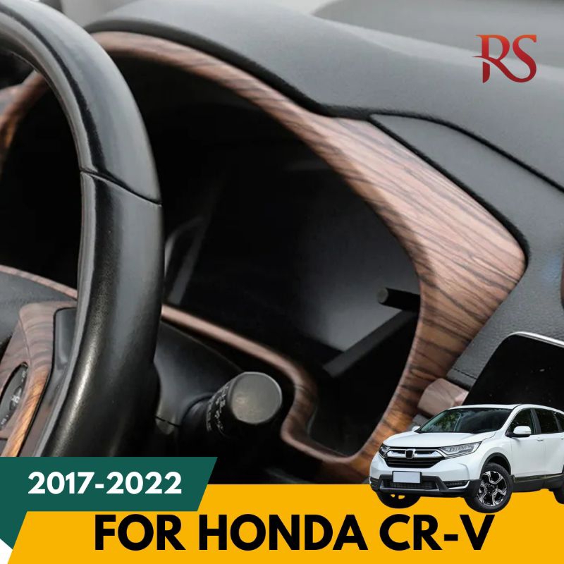 Cover Panel Wood Grain Speedometer For Honda CRV Turbo 2017-2020
