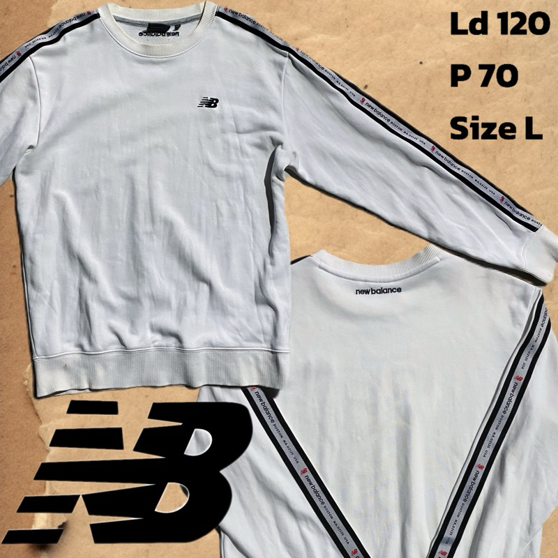 Sweater Crewneck Putih NEW BALANCE
