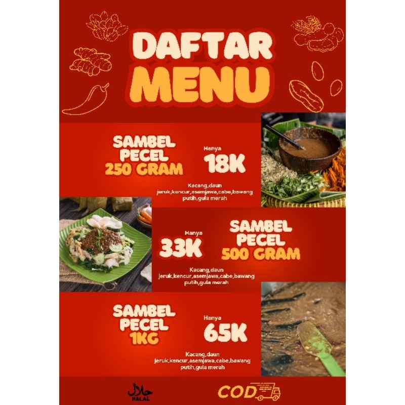 

Bumbu Pecel Siap Saji - Cocok untuk Segala Hidangan