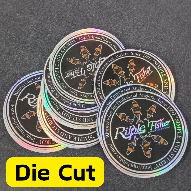 

Sticker Hologram cutting (kisscut/diecut)