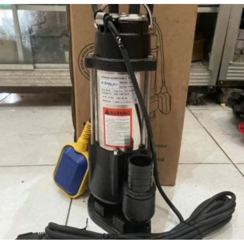 Pompa celup air kotor SANJU V 800 CBF Otomatis 1HP model cutting