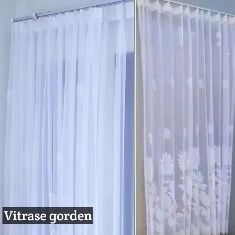 Gorden vitrase polos/Vitrase gorden Renda/vitrase bordir mewah