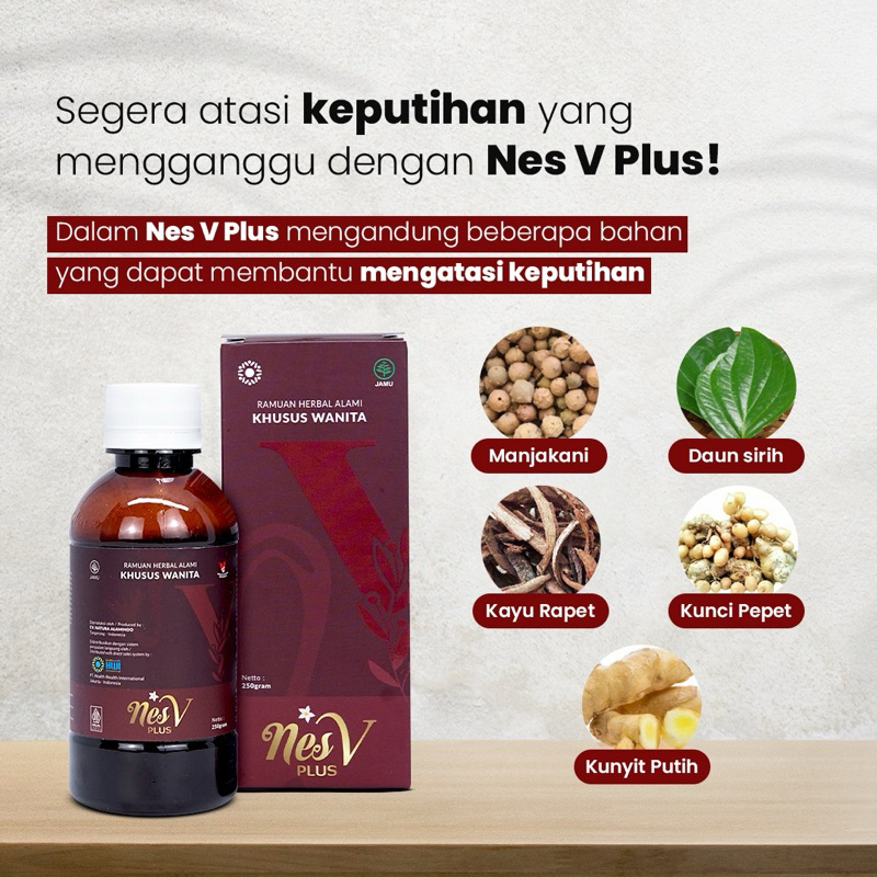 

( BIG RAMADAN SALE ) NES V PLUS ORIGINAL / PERAWATAN MISS V RAPET / JAMU HERBAL MODERN KHUSUS WANITA