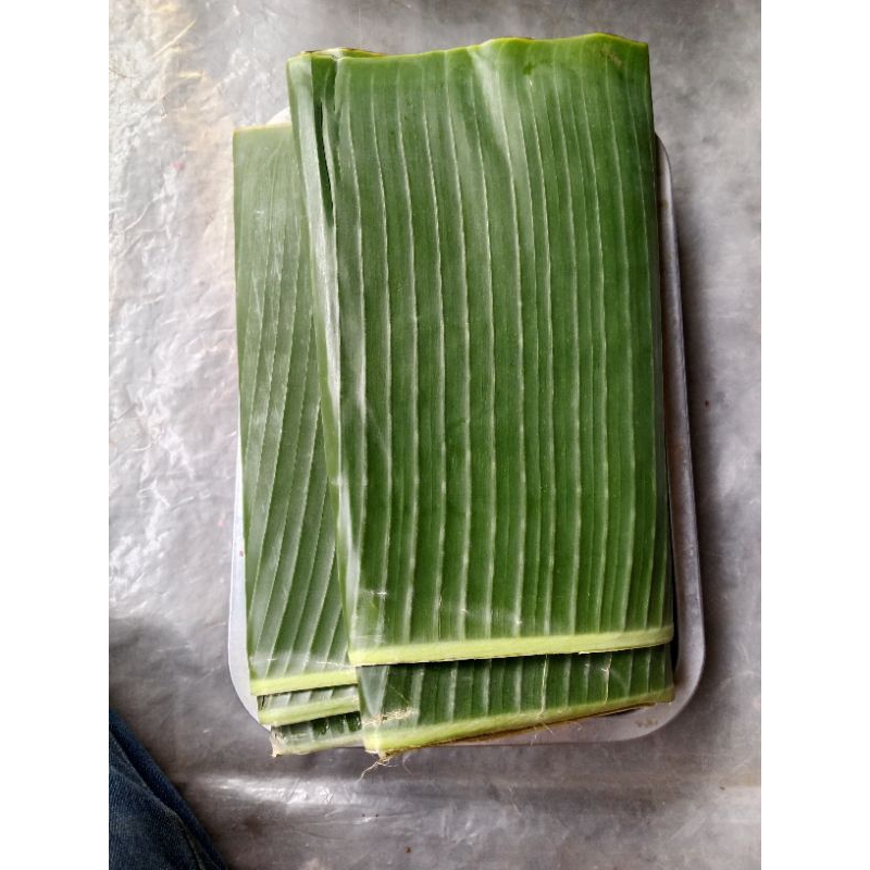 

daun pisang kepok isi +- 10 lembar mang sayur