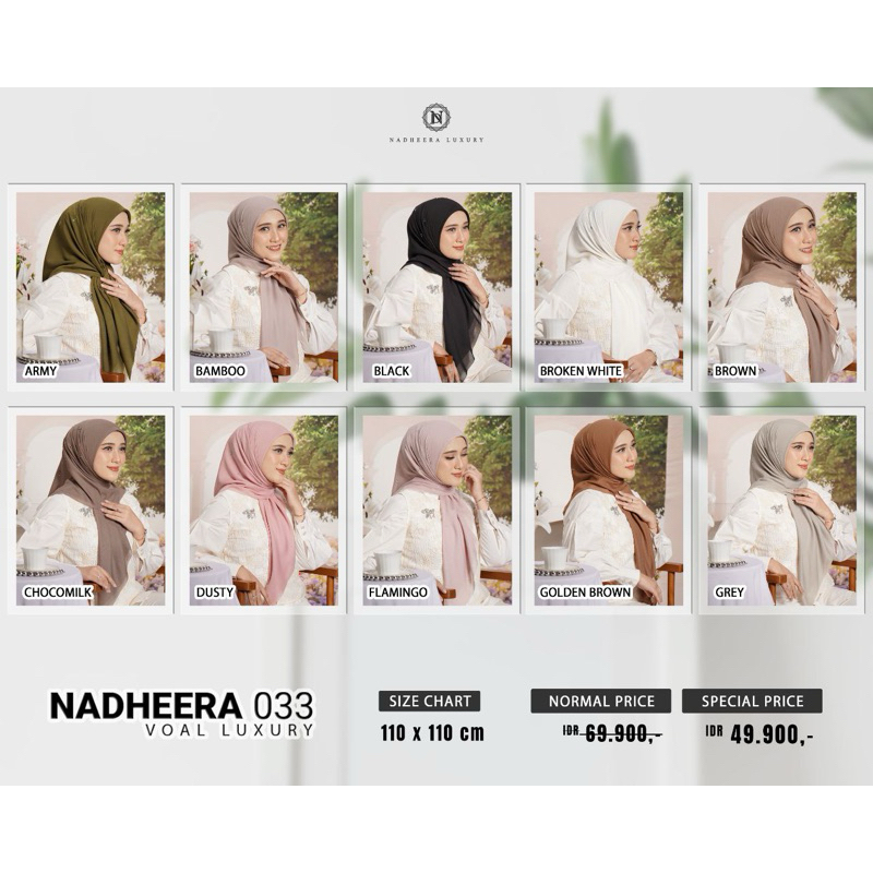Nadheera 033 Voal Luxury Hijab