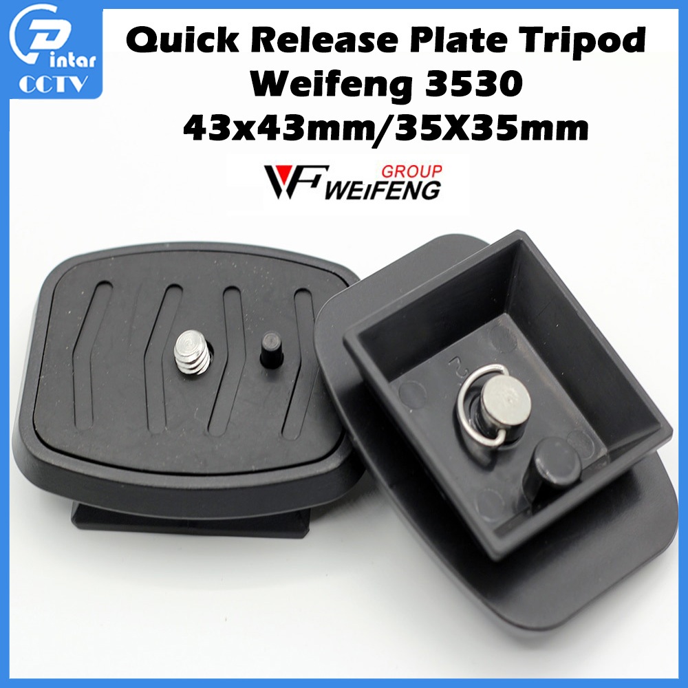 Quick Release Plate Tripod 43x43mm For Weifeng WT-3530 WT-3550 WT-3570 3730 3540 3770 Tripod