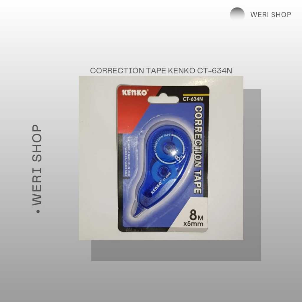 

CORRECTION TAPE KENKO CT-634N / TIPEX KERTAS (PER PCS)