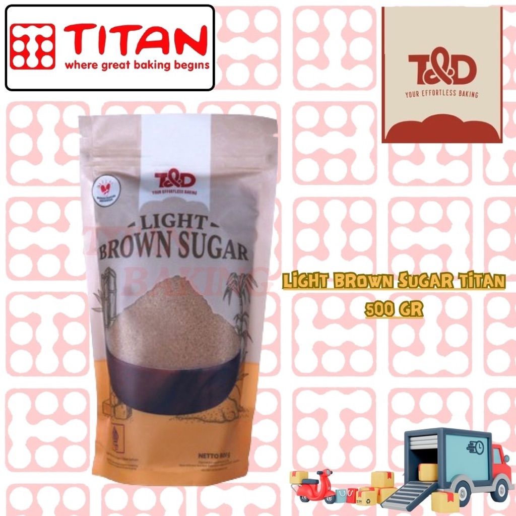 

Light Brown Sugar merk Titan 500 gram