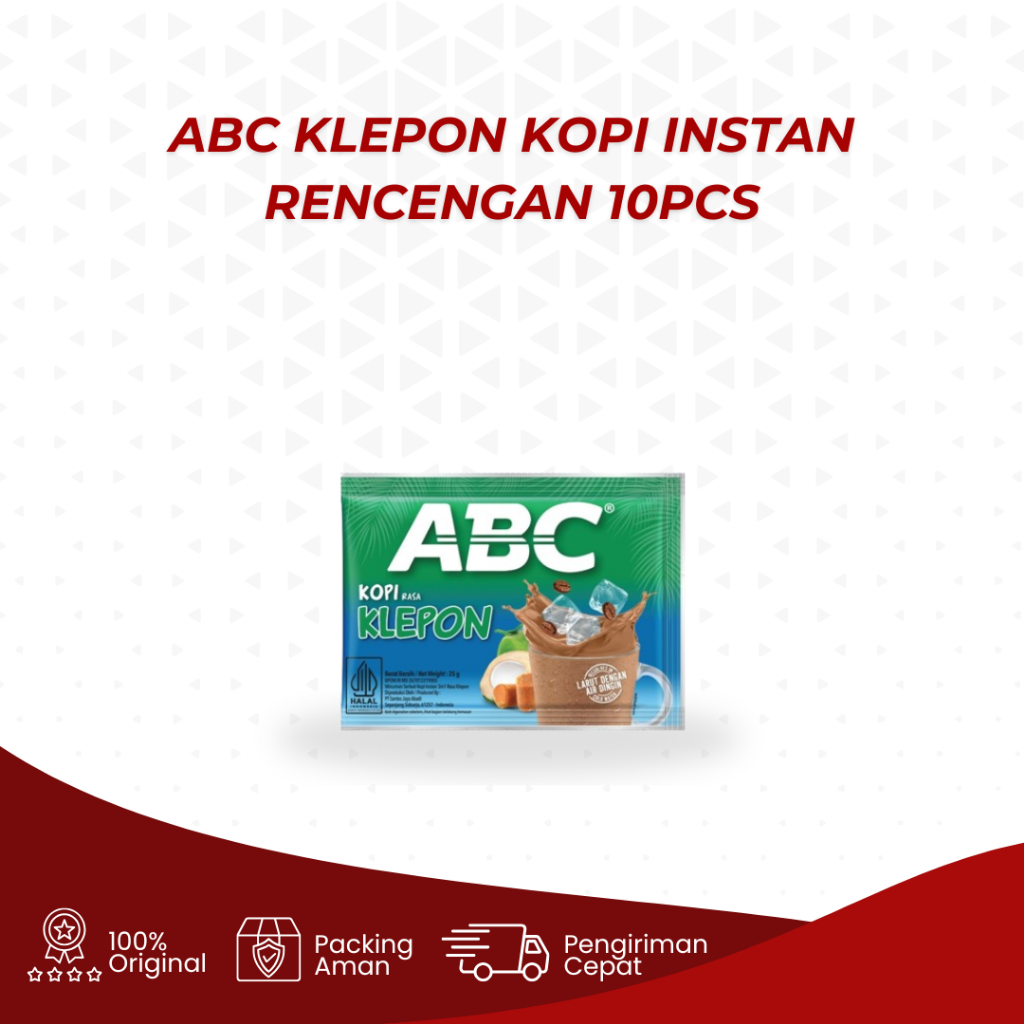 

ABC Kopi Klepon 1 Renteng isi 10 Sachet