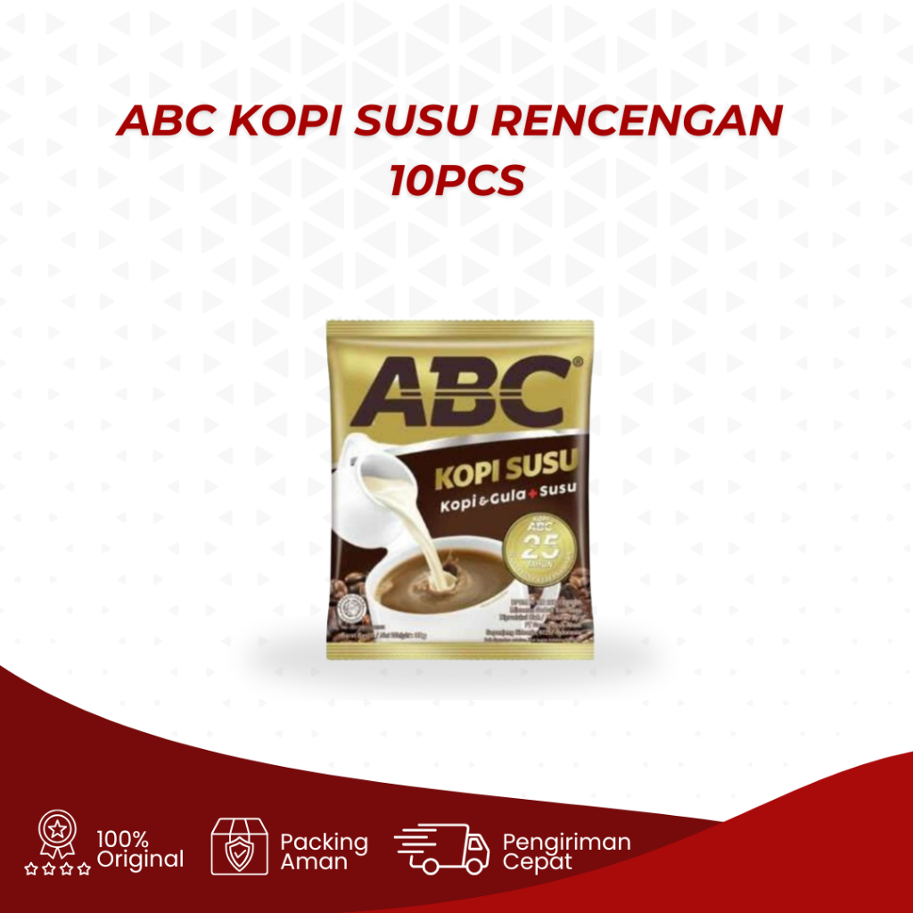 

ABC Kopi Susu Kopi Instan Rencengan 10 sachet