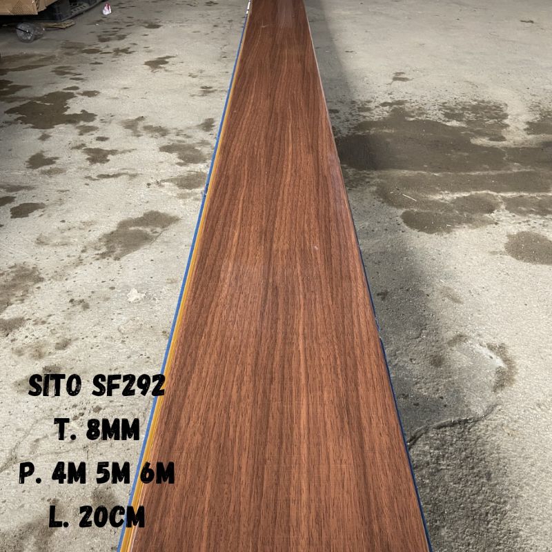 Plafon Pvc Motif Kayu Coklat Sf-292 Plavon Pvc Kayu Coklat Glossy