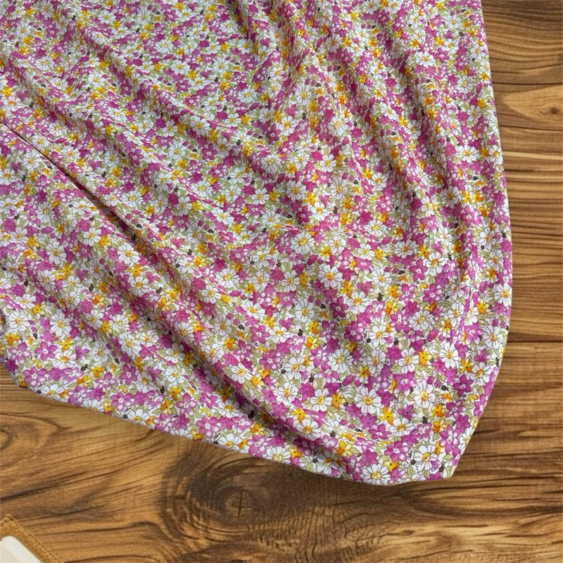 kain sifon premium motif bunga kecil - kain sifon motif - kain motif bunga kecil - tree