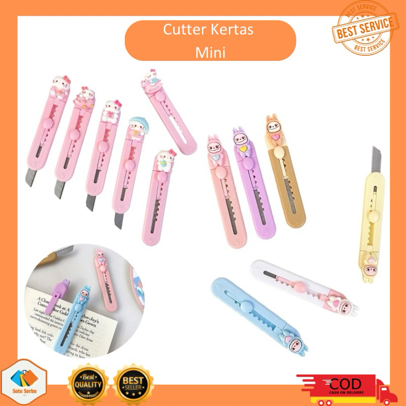 

T016 Cutter Mini Karakter Cutter Mini Travelling Pisau Silet Lucu Cutter Kertas