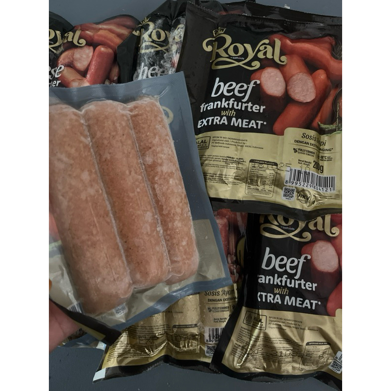 

Sosis Royal Beef Frankfurter Extra Meat