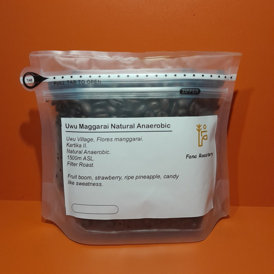 

Flores Uwu Manggarai Natural Anaerobic 200 Gram 1500m ASL
