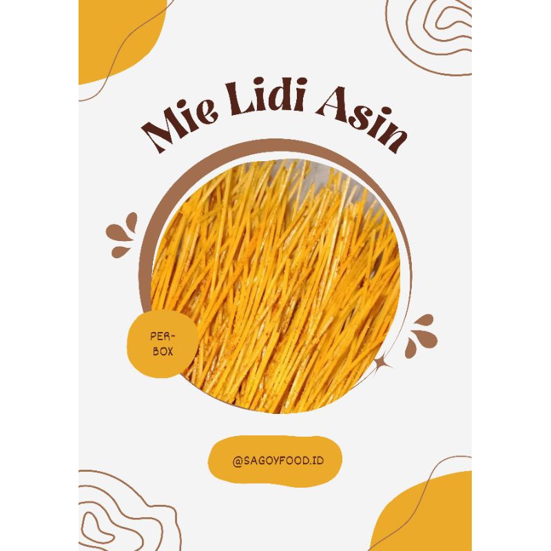 

Mie Lidi Asin Thinwall 500ml - Mi Lidi Asin 500ml - Mie Lidi Thinwall 500ml