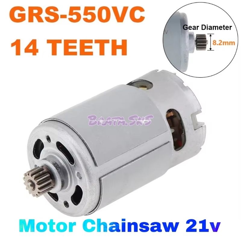 Dinamo DC RS 550 21v Gear Teeth Gigi 14 Chainsaw