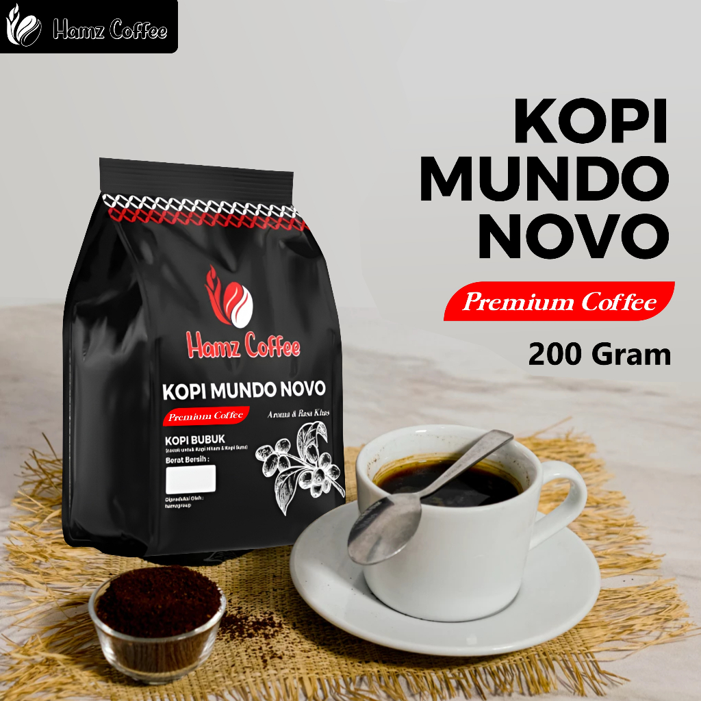 

Hamz Coffee - kopi bubuk mundo novo premium terbaik 200gr