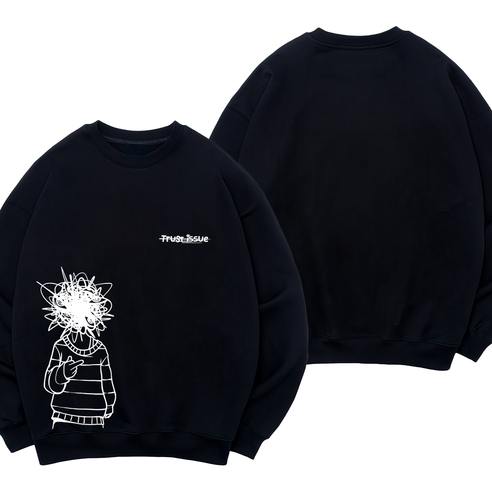 Horizen Invasion Crewneck Trust Issue - 100% Cotton Fleece 280gsm