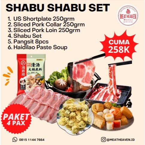 

PAKET SHABU SHABU LENGKAP - Untuk 4-12 Pax