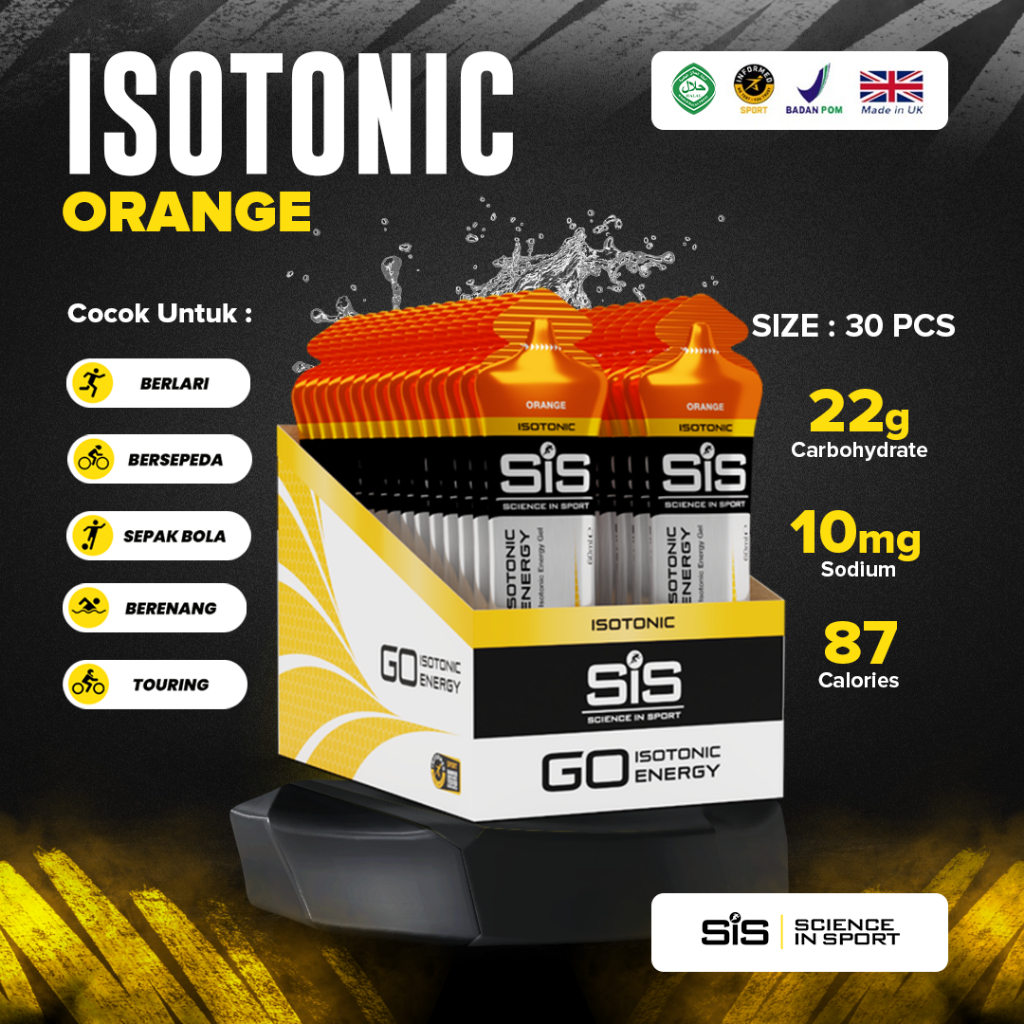 

SiS Go Energy Gel 1 Box | Isotonic Stamina Olahraga