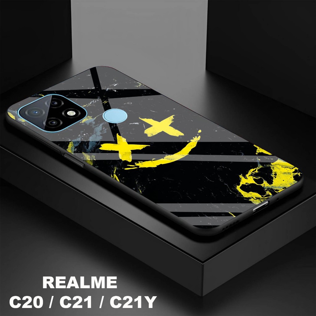 Softcase Kaca Kilau Realme C20 / C21 C21Y - Softcase Kaca Realme C20 / C21 C21Y - Softcase Kaca Kila