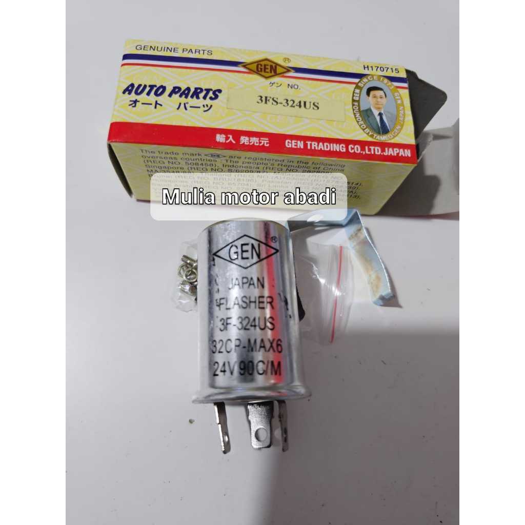 Flasher 24v kaki 3 gen japan ASLI