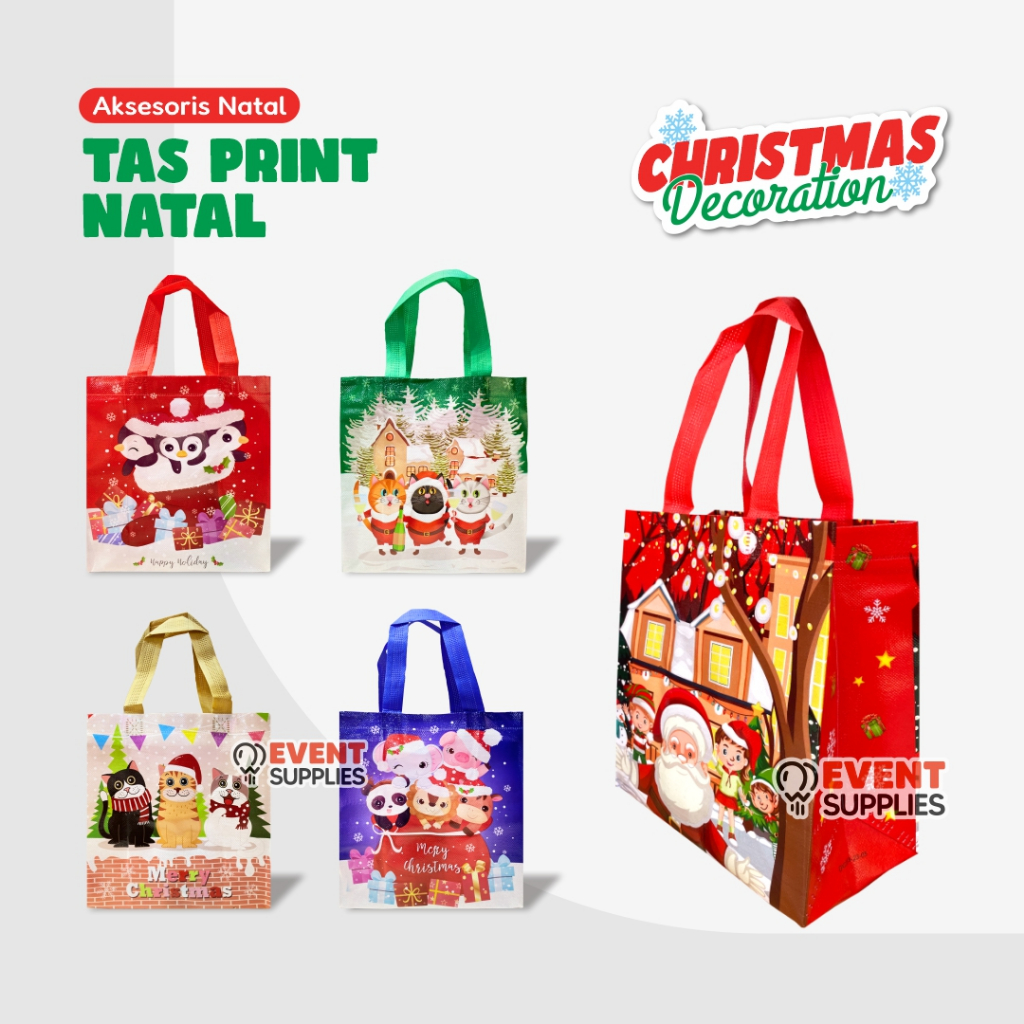 

Totebag / Tas / Godiebag Natal Christmas Tas Kado Hampers Souvenir