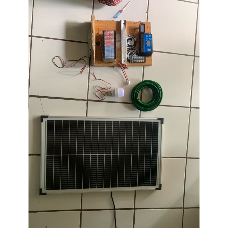 

paket solar panel 50 wp baterai 12v 20ah