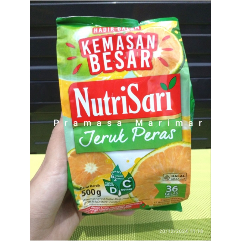 

NutriSari Jeruk Peras Refill 500 gr