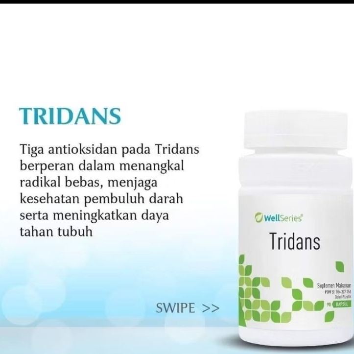 PROMO 12.12 SALE   FKC WELL SERIES TRIDANS ISI 90 KAPSUL/ ANTI OKSIDAN / UNTUK MELAWAN RADIKAL BEBAS