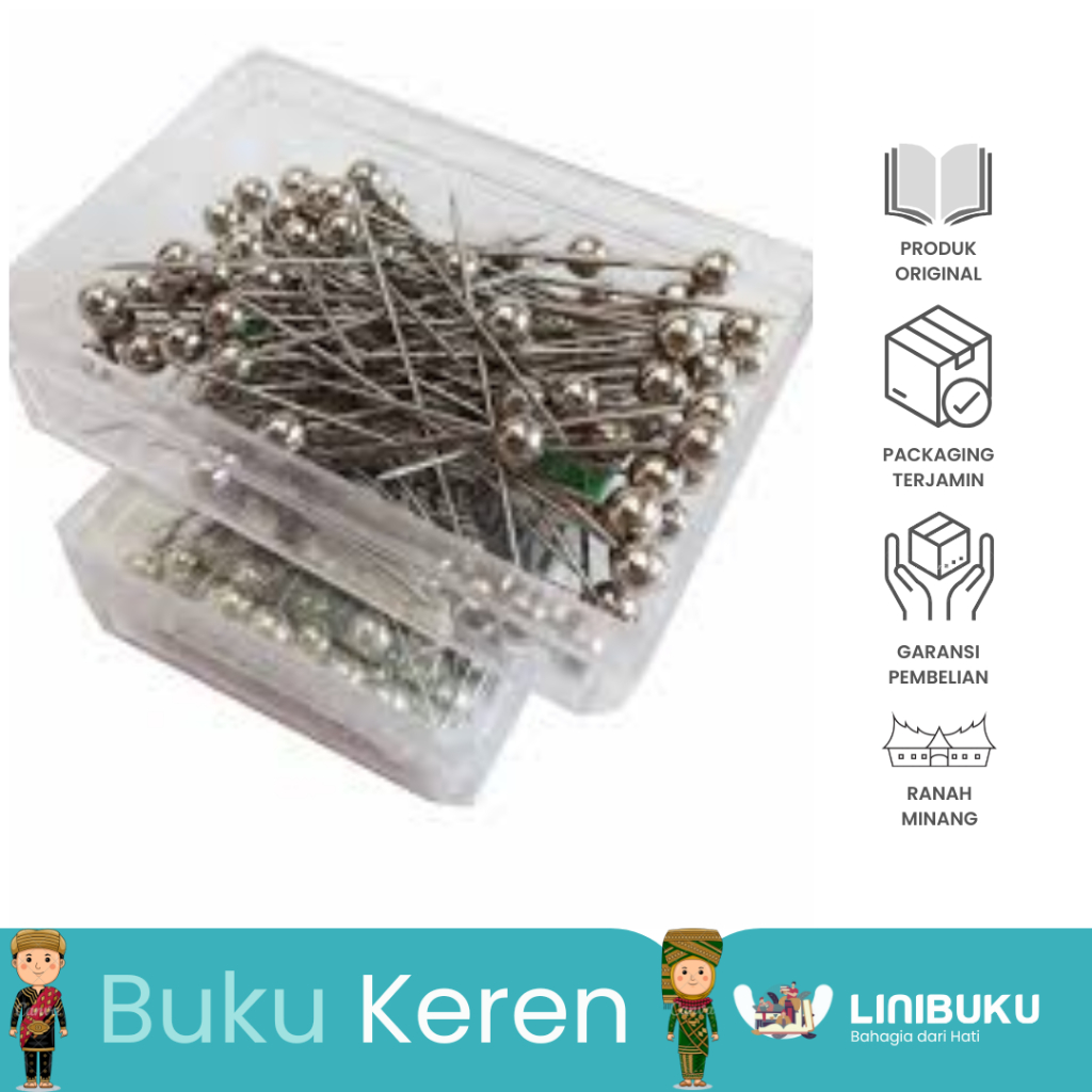

ATK - JARUM PENTUL KERUDUNG ANTI KARAT PREMIUM SILVER STAINLES