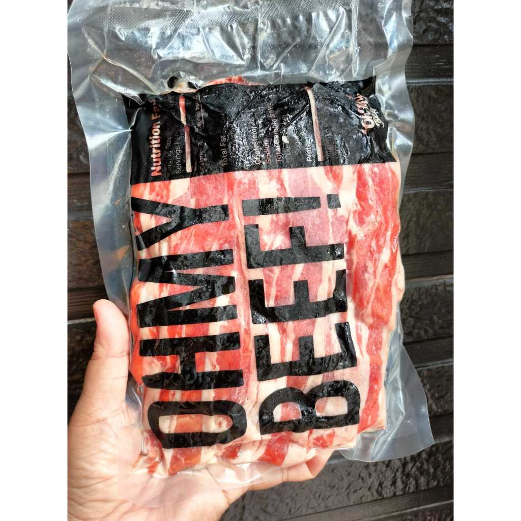 

BERNARDI Oh My Beef daging slice AUS MIX (lemak) 500gram | Beef Slice PREMIUM | Daging slice | Slice Mix Lemak OHMYBEEF | Beef slice Aus mix oh my beef berat 500 gram