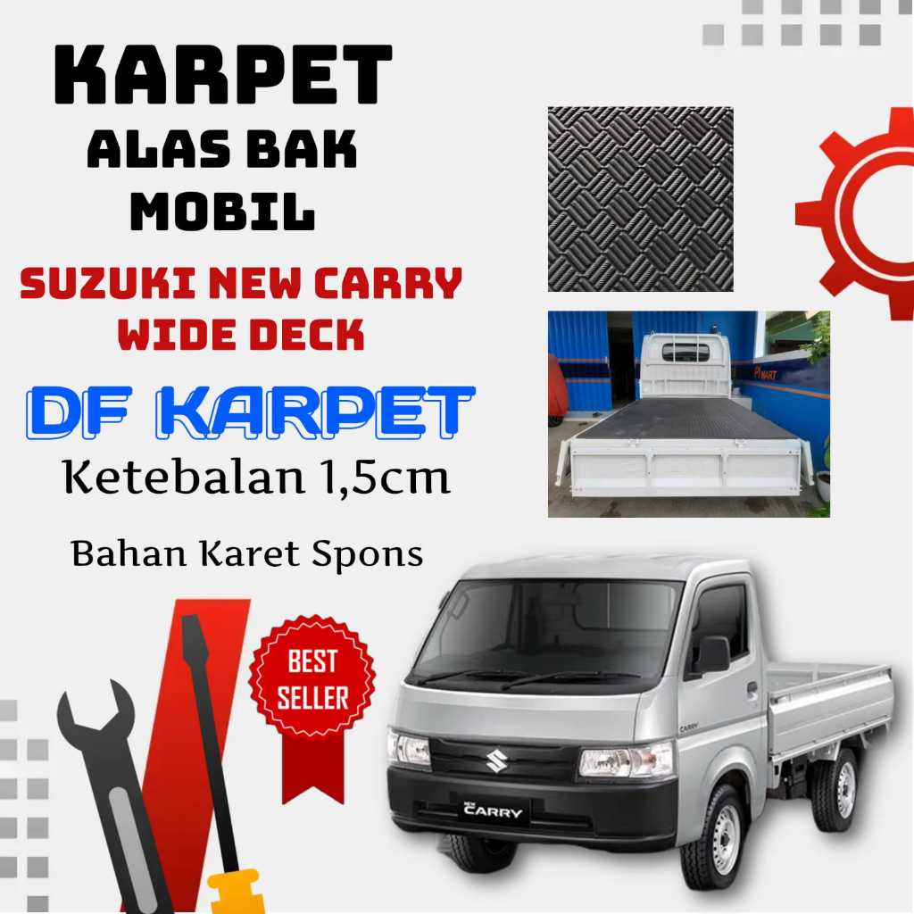 KARPET ALAS BAK MOBIL PICK UP SUZUKI NEW CARRY WIDE DECK / KARPET BAK MOBIL / KARPET MOBIL