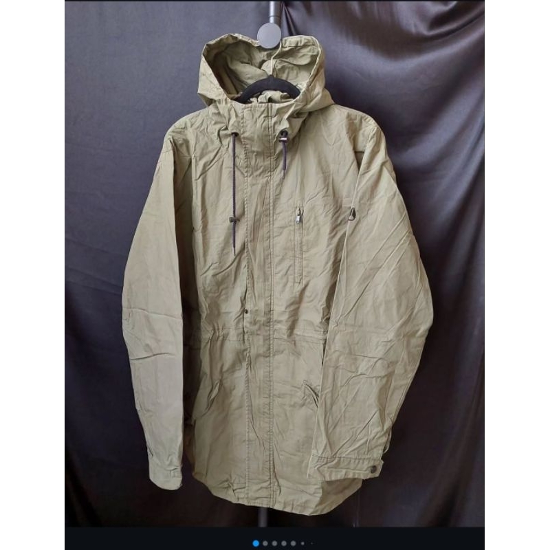 225 Nixon Jaket Hoodie Pria Hijau Army XL