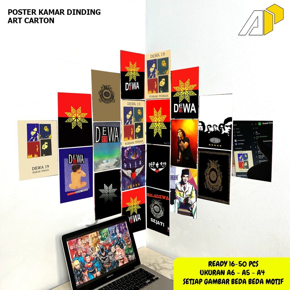Poster Dinding Kamar Gambar Dewa 19 / Poster Dewa 19 / Hiasan Dinding / Poster Kamar / COD