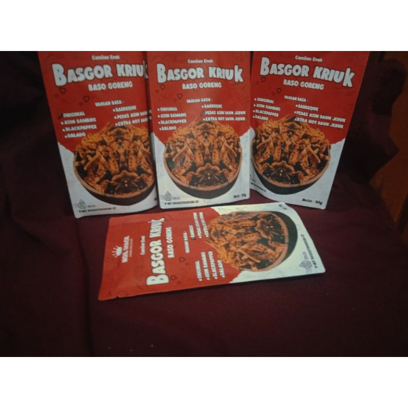 

SNACK Basgor Kriuk rasa daun jeruk extra pedas