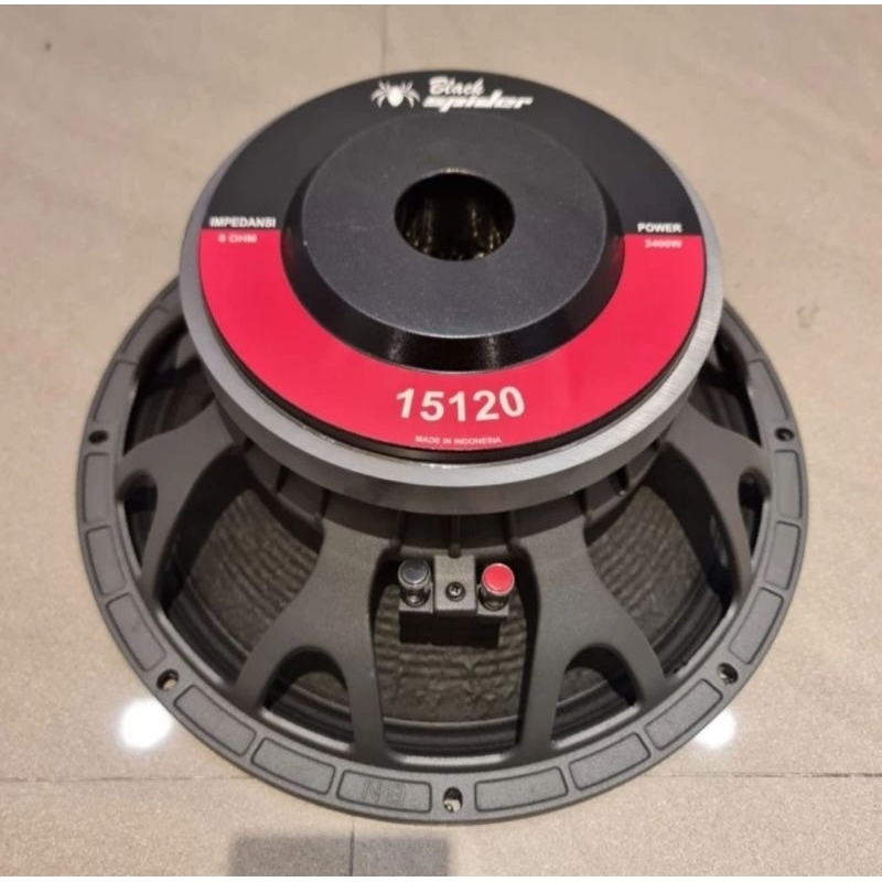 Speaker Komponen BlackSpider 15120 BlackSpider 15 Inch Speaker Mid Bass 15 in