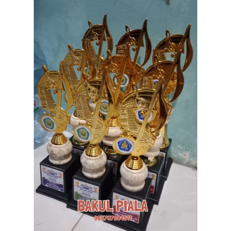 Piala musik marmer/ piala musik murah / piala musik set 123/ trophy musik