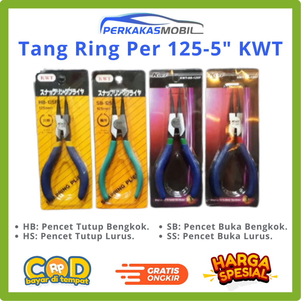 Tang Ring Per Tang Snap Ring 125-5" KWT HB, HS, SB, SS
