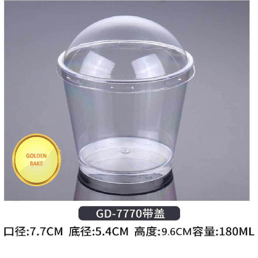 GBake 10pcs 7770 Premium Pudding Cup Korean Dessert bahan Aclyric tebal / Dessert Cup / Tiramisu Cup