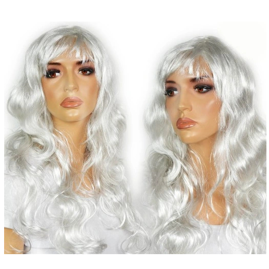 WIG PUTIH PANJANG ORANG TUA WIG SANTA WHITE WIG ZEUS