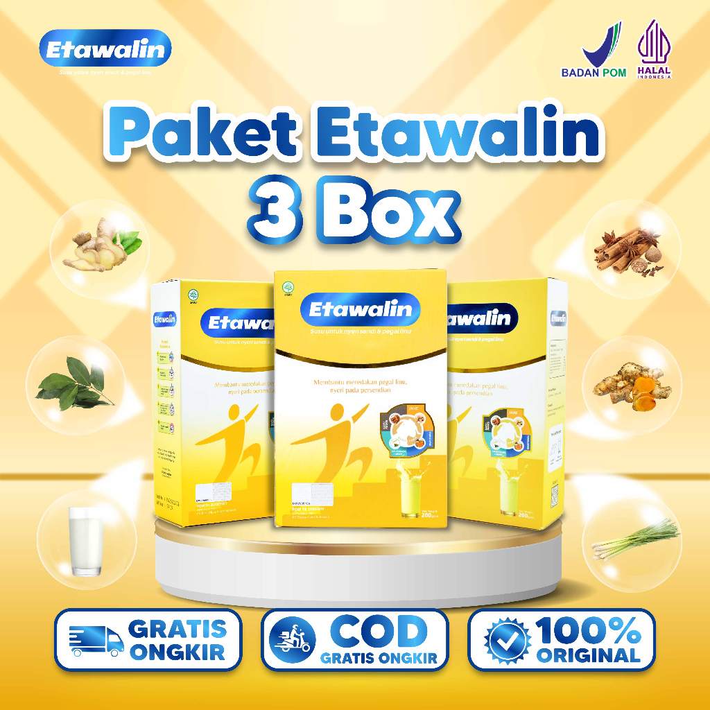 

Paket 3 Susu Etawalin Atasi Masalah tulang dan Sendi Tanpa Efek Samping